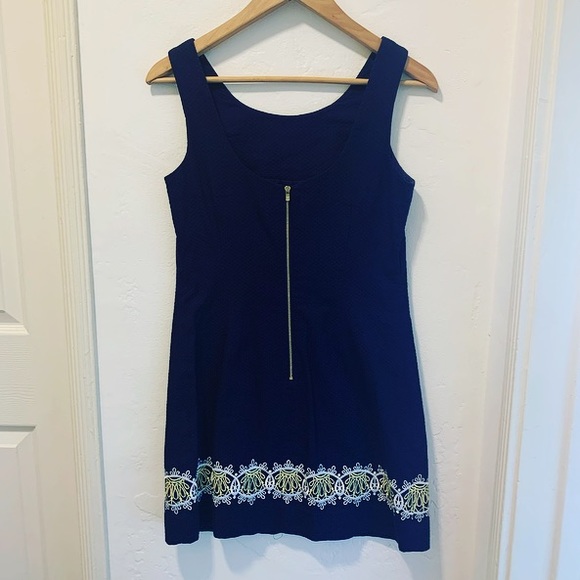 Lilly Pulitzer Delia Shift Dress True Navy Catch - Picture 7 of 9